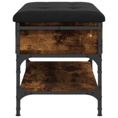 Ławka na buty, przydymiony dąb, 62x42x45 cm