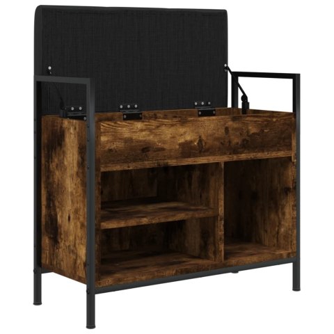 Ławka na buty, przydymiony dąb, 65,5x32x57,5 cm