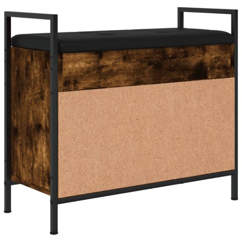 Ławka na buty, przydymiony dąb, 65,5x32x57,5 cm