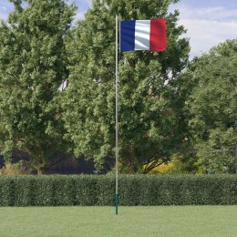Flaga Francji z masztem, 6,23 m, aluminium