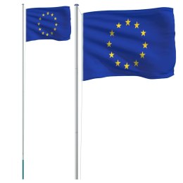 Flaga Unii Europejskiej z masztem, 6,23 m, aluminium