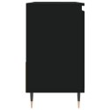 Szafka łazienkowa, czarna, 65x33x60 cm, materiał drewnopochodny