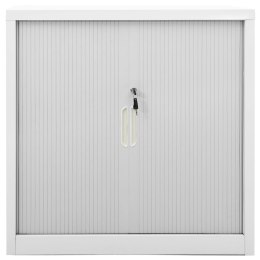 Szafka z drzwiami przesuwnymi, szara, 90x40x90 cm, stal