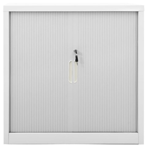 Szafka z drzwiami przesuwnymi, szara, 90x40x90 cm, stal
