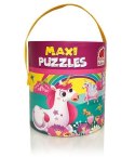 Gra edu Maxi Puzzles 2w1. Unicorns
