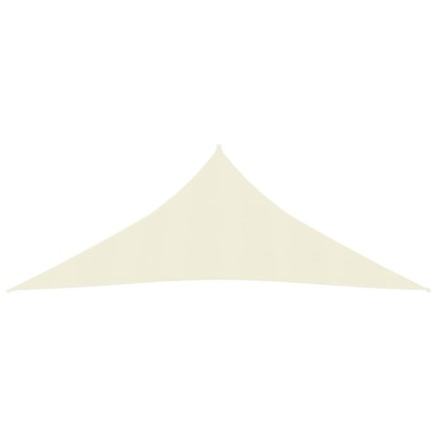 Żagiel przeciwsłoneczny, 160 g/m², kremowy, 4x4x4 m, HDPE