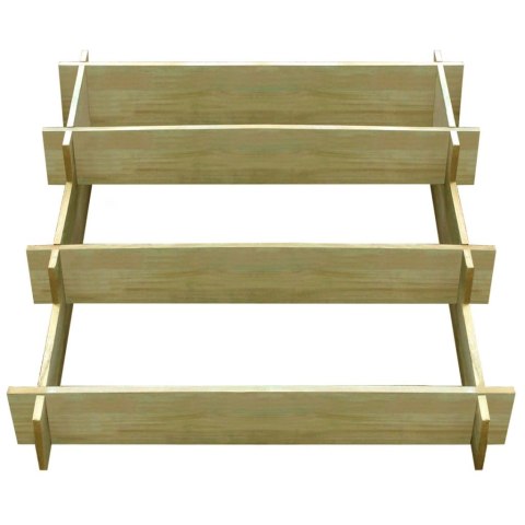 Donica 3 poziomowa, 90 x 90 x 35 cm, impregnowane drewno Donica 3 poziomowa, 90 x 90 x 35 cm, impregnowane drewno