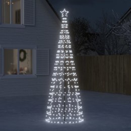 Choinka z lampek, z kołkami, 570 zimnych białych LED, 300 cm