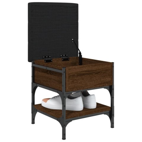 Ławka na buty, brązowy dąb, 42x42x45 cm