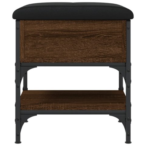 Ławka na buty, brązowy dąb, 42x42x45 cm