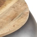 Stolik kawowy, szary, 68 x 68 x 30 cm, lite drewno mango