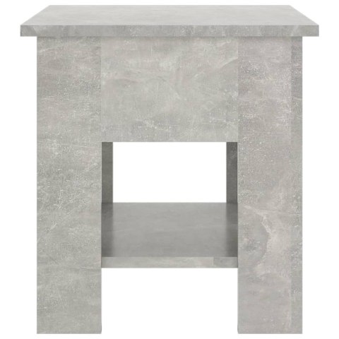 Stolik kawowy szarość betonu 40x40x42cm materiał drewnopochodny