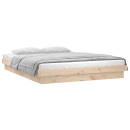 Rama łóżka z LED, 180x200 cm, Super King, lite drewno