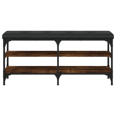 Ławka na buty, przydymiony dąb, 102x32x47 cm