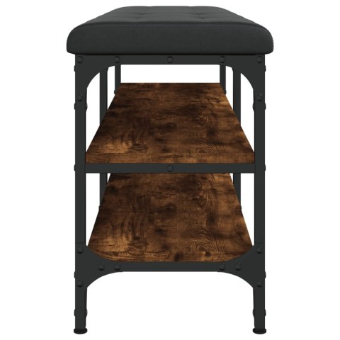 Ławka na buty, przydymiony dąb, 102x32x47 cm