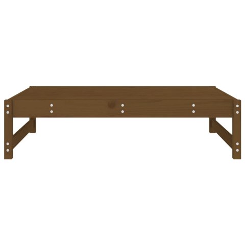 Podnóżek ogrodowy, miodowy brąz, 120x80 cm, lite drewno sosnowe