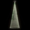 Stożkowa choinka z lampek, 688 zimnych białych LED, 300 cm