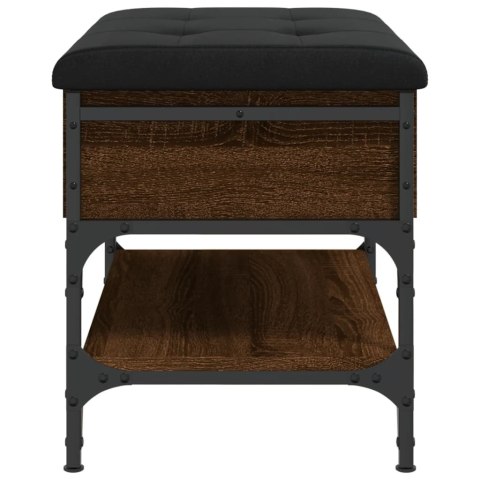 Ławka na buty, brązowy dąb, 62x42x45 cm