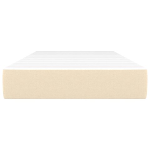 Materac kieszeniowy, kremowy, 80x200x20 cm, tkanina