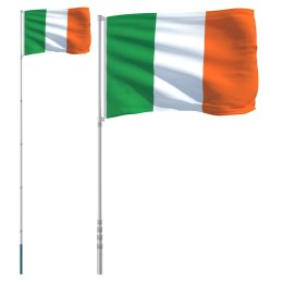 Flaga Irlandii z masztem, 5,55 m, aluminium