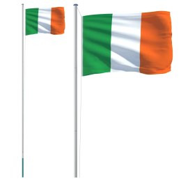 Flaga Irlandii z masztem, 6,23 m, aluminium