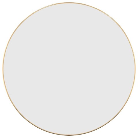 Lustro ścienne, złote, Ø 60 cm, okrągłe