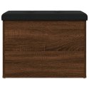 Ławka ze schowkiem, brązowy dąb, 62x42x45 cm