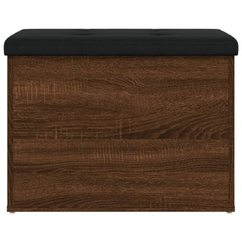 Ławka ze schowkiem, brązowy dąb, 62x42x45 cm