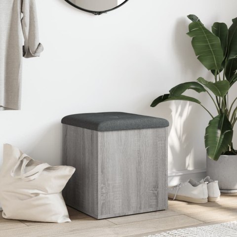 Ławka ze schowkiem, szary dąb sonoma, 42x42x45 cm