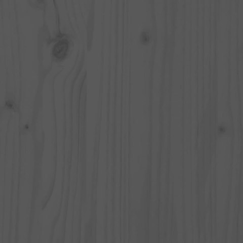 Ogrodowa sofa narożna, szara, lite drewno sosnowe