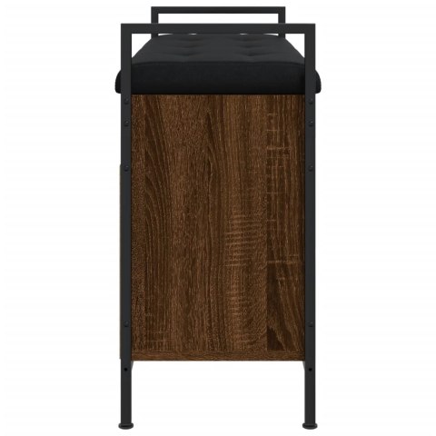 Ławka na buty, brązowy dąb, 85,5x32x57,5 cm