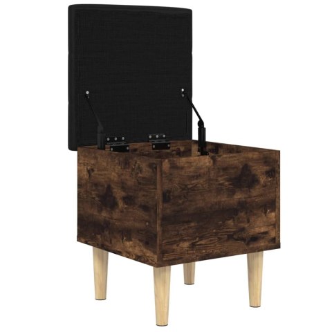 Ławka ze schowkiem, przydymiony dąb, 42x42x46 cm