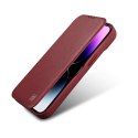 Skórzane etui iPhone 14 Plus z klapką magnetyczne MagSafe CE Premium Leather bordowy