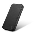 Skórzane etui iPhone 14 Plus z klapką magnetyczne MagSafe CE Premium Leather czarny