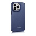 Skórzane etui iPhone 14 Pro Max z klapką magnetyczne MagSafe CE Premium Leather niebieski