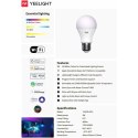 Inteligentna Żarówka Yeelight YLQPD-0011 Biały Wielokolorowy F 9 W E27 806 lm (2700 K) (6500 K)