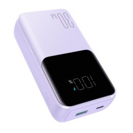 Mini powerbank 20000mAh z wbudowanymi kablami JR-PBC07 30W jasno fioletowy