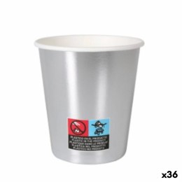 Zestaw kieliszków Algon Karton Jednorazowe Srebrzysty 36 Sztuk 200 ml (10 Części)