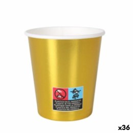 Zestaw kieliszków Algon Karton Jednorazowe Złoty 36 Sztuk 200 ml (10 Części)
