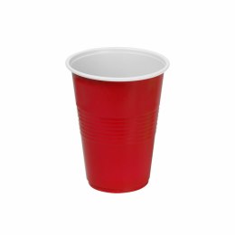 Zestaw szklanek wielokrotnego użytku Algon Czerwony 24 Sztuk 250 ml (25 Części)