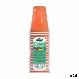 Zestaw szklanek wielokrotnego użytku Algon Pomarańczowy 24 Sztuk 250 ml (25 Części)