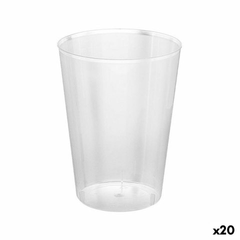 Zestaw szklanek wielokrotnego użytku Algon Przezroczysty Cydr 20 Sztuk 500 ml (15 Części)
