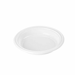 Zestaw talerzy wielokrotnego użytku Algon Biały Plastikowy 20,5 x 20,5 x 3 cm (6 Sztuk)