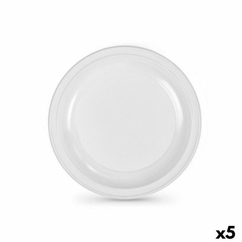 Zestaw talerzy wielokrotnego użytku Algon Biały Plastikowy 25 x 25 x 1,5 cm (36 Sztuk)