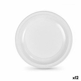 Zestaw talerzy wielokrotnego użytku Algon Biały Plastikowy 28 x 28 x 2 cm (24 Sztuk)
