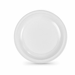 Zestaw talerzy wielokrotnego użytku Algon Biały Plastikowy 28 x 28 x 2 cm (24 Sztuk)