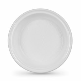 Zestaw talerzy wielokrotnego użytku Algon Okrągły Biały Plastikowy 20,5 x 3 cm (6 Sztuk)