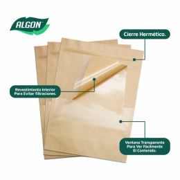 Zestaw toreb na żywność wielokrotnego użytku Algon Zamknięcie uszczelniające 10 x 15 x 3,5 cm (36 Sztuk)