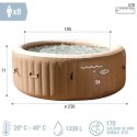 Nadmuchiwane spa Intex 236 x 71 x 236 cm Brązowy 1339 L