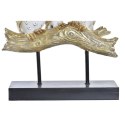 Figurka Dekoracyjna DKD Home Decor Pień 24 x 9 x 26 cm Sowy Czarny Złoty Biały